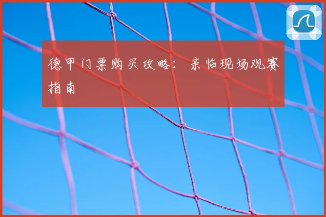 德甲门票购买攻略：亲临现场观赛指南